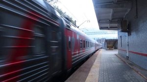 Электровоз ЭП20-069 с поездом№107М Москва-Брянск платформа Матвеевская 18.09.2020