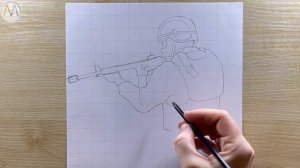 Как нарисовать солдата / Soldier drawing