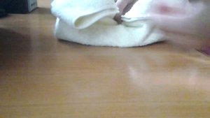 Цветок из полотенца