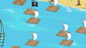 Мультик Скуби Ду:  Побег с пиратского корабля ( Scooby Doo: Escape from Pirate Ship )