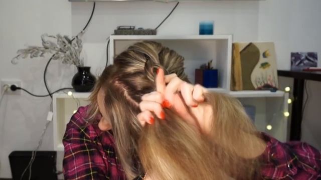 Объемная вывернутая коса набок ♥ Прическа за 5 минут ♥ Простая прическа на каждый день
