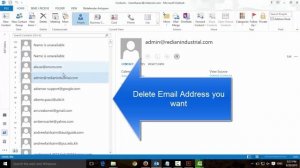 Deleting Address Book in Microsoft Outlook