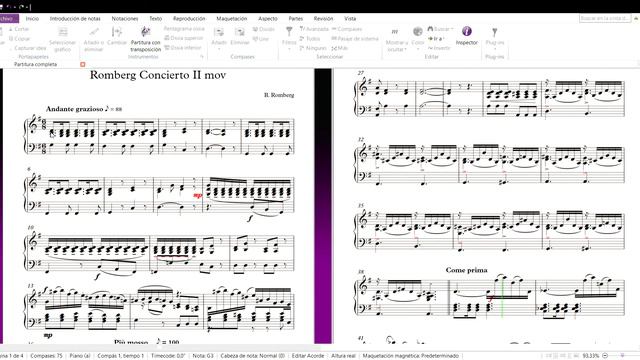 Romberg Concierto for flute, II movt. Play along pianopart смотреть онлайн