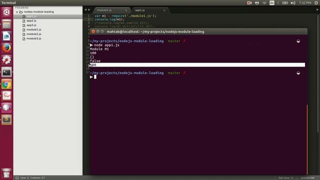 Node.js require function and relationship between module.exports and exports смотреть онлайн