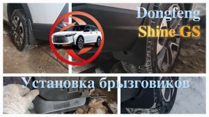 установка брызговиков на dongfeng aeolus shine gs купленных на aliexpress