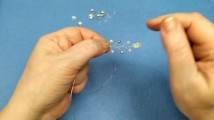 Работы из бисера.  1 часть. Свадебная Диадема. Украшение для волос. Своими руками. Мастер класс.