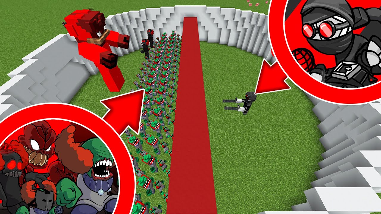 ВСЕ ФАЗЫ ТРИККИ против ХЭНКА ФНФ в майнкрафт ! Битва ALL PHASES TRICKY VS HANK FNF MINECRAFT