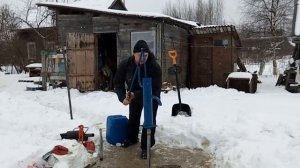 Прокачка воды ручной колонкой
