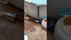 Чистка песочного фильтра для бассейна сделанного своими руками часть1.