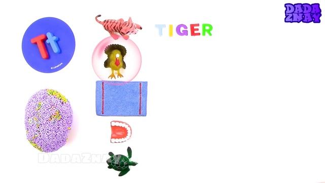 Учим букву T|Учим английский алфавит|Орфографические слова начинающиеся с буквы T смотреть онлайн