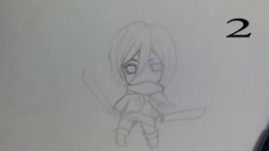 How To Draw Chibi Mikasa Akerman/Как Нарисовать Чиби Микасу Акерман