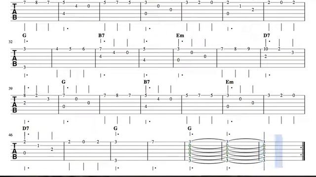 Vals en Sol para Guitarra en sol Mayor Tablatura de Guitarra Clásica Punteo Waltz G Major Tablatur смотреть онлайн