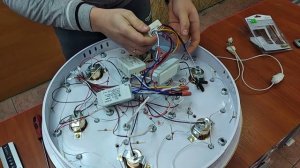 Ремонт LED люстры тортик Замена пульта Замена блока с пультом управления