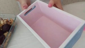 Декупаж .Стиль - Провансаль .Мои работы.Короб для хранения.Пастельные тона.Очень красивое сочетание