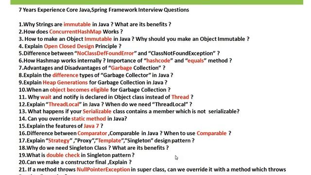JAVA SPRING INTERVIEW QUESTIONS 7 YEARS EXPERIENCE смотреть онлайн