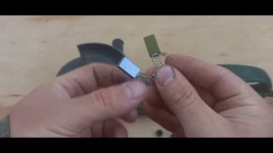 Болгарка DWT WS 180 D, как отремонтировать, замена щеток