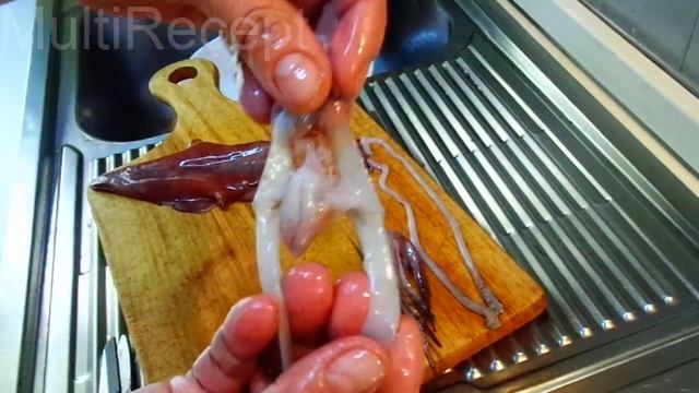 Кальмар Как Чистить Кальмары