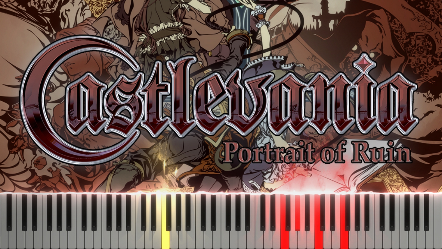 Gaze Up at the Darkness (Castlevania: Portrait of Ruin) - Synthesia / Piano Tutorial