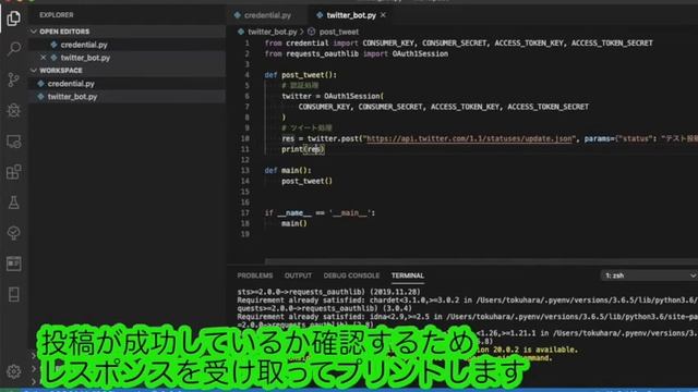 Let's make TwitterBot with Python!! in English смотреть онлайн