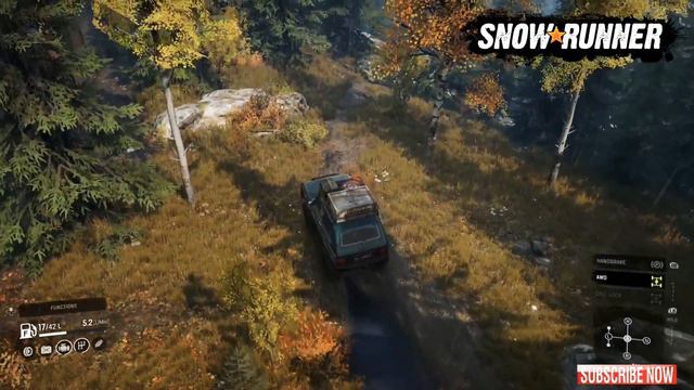DON 71-Off road crossing the mud barren and foggy-SnowRunner|xbox one x gameplay