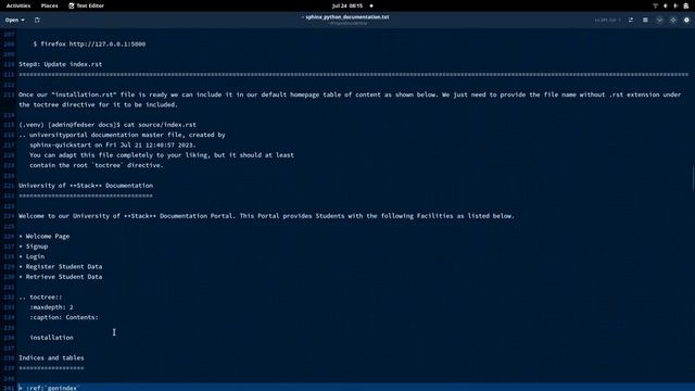 How to Generate Python Code Documentation using Sphinx смотреть онлайн