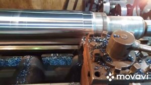 Проточка вагоной оси! Сталь 45