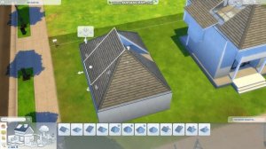 Sims 4. Комната под крышей с мансардными окнами.