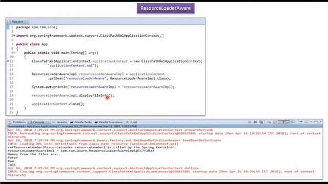 Spring Framework: ResourceLoaderAware Interface Explained with Example | Spring Basics смотреть онлайн