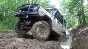 В горы после сильных ливней на УАЗах. Фанагорийская пещера, Аюкский водопад. Российское бездорожье.