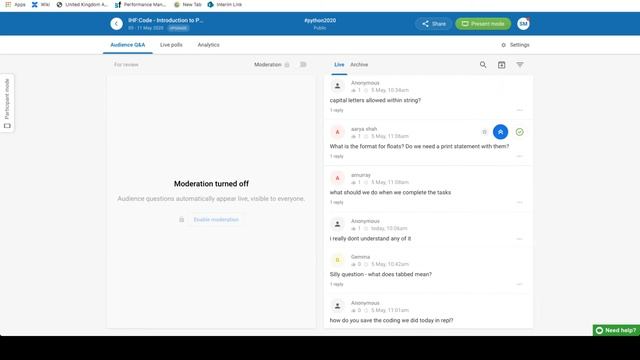 Intro to Python — Lesson 1 — Answers