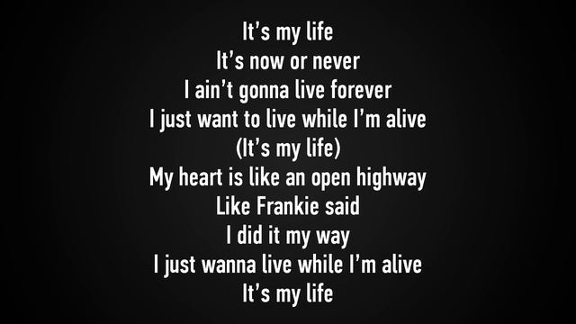 Bon Jovi - Its my life lyrics HD