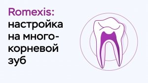 Возможности программы Romexis Viewer: настройка на многокорневой зуб