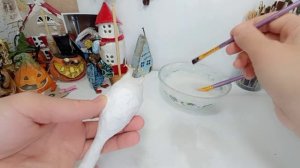 Гусь из папье-маше, часть 2 игрушка из папье-маше
