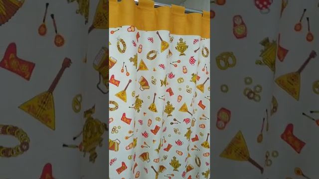 Льняные шторы на кухню