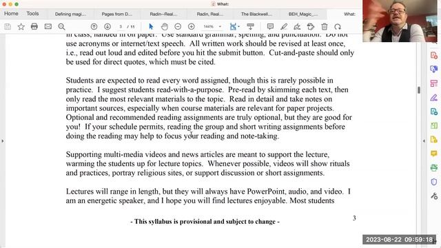 Magic, Witchcraft, Occultism Syllabus First Day F23 смотреть онлайн