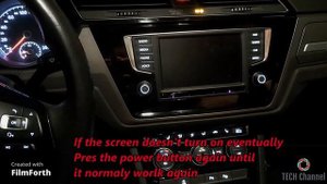 How to reset VW Navigation (Infotainment System is switched off)
