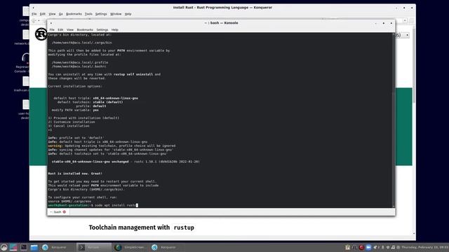 A Very Brief Tutorial for Installing the Rust Programming Language on Debian смотреть онлайн