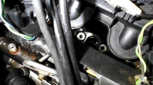 Обломанный Кончик свечи накала в цилиндре.