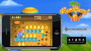 Yumsters 2 fruity, musical puzzle game on iPhone and iPod Touch