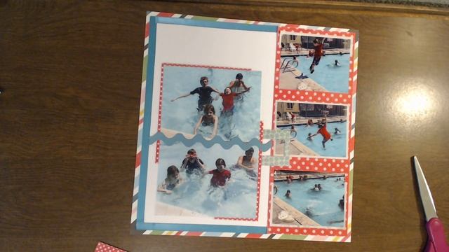 SCRAPBOOKING STORE DESIGN TEAM LAYOUT #5 | 12X12 Process Video | Multi Photo Summer Layout смотреть онлайн