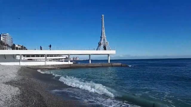 #Ялта#Массандровская набережная и пляж#Февраль 2020. смотреть онлайн