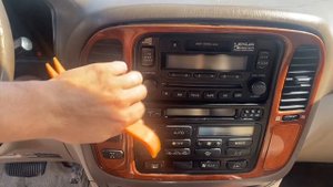 98-02 Lexus LX470 Toyota Land Cruiser Climate Control Radio Bezel Removal How To