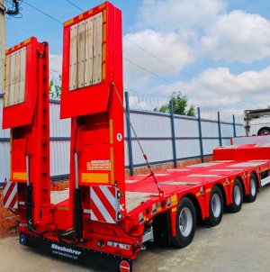 ??Отгружаем нашему клиенту в город Рязань низкорамный 4-х осный трал-телескоп Kassbohrer LB4E