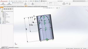 Чертеж носа в Solid works для печати на 3D принтере mini talon build part 3