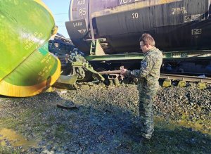 В Брянской области 20 грузовых вагонов сошли с рельсов после взрыва / События на ТВЦ