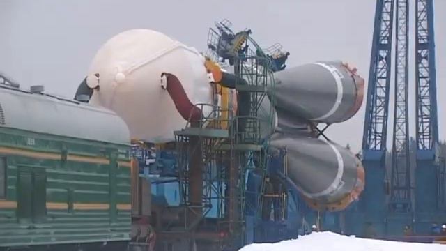 Космодром Плесецк. Вывоз РКН Союза-2.1а.