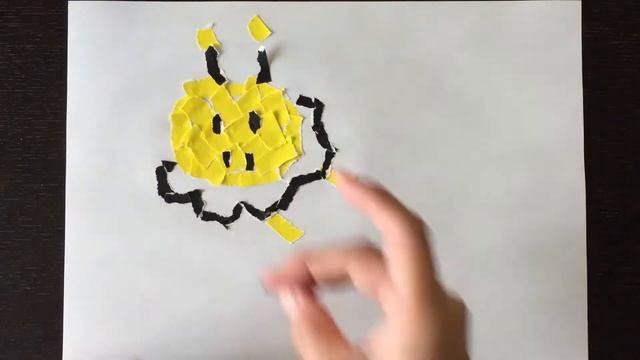 【折り紙遊び】ミツバチ／おりがみを使った子どもにピッタリの知育遊び【貼り絵】