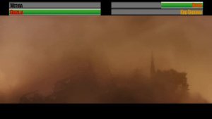 Godzilla v King Ghidorah...with healthbars (Part 3)