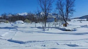 Камчатка. Покатушки выходного дня на снегоходах. Посетили парк Налычево.