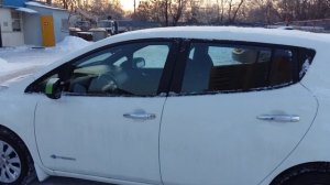 Климат контроль зимой Nissan Leaf